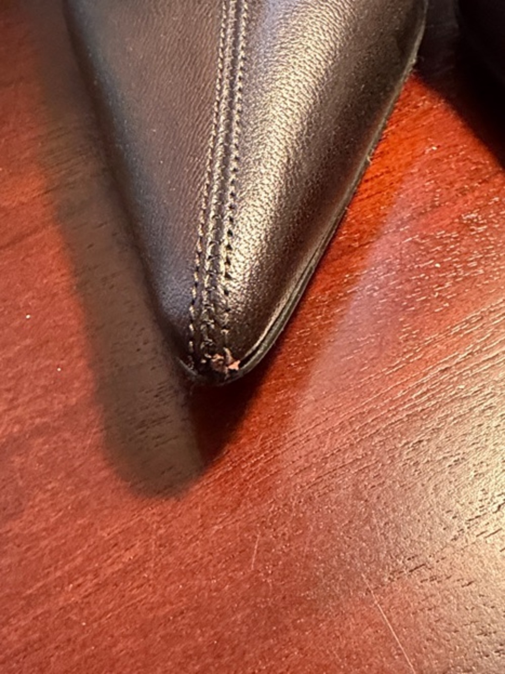 Gucci Brown Pointed Toe Leather Ankle Boots - Picture 2 of 8